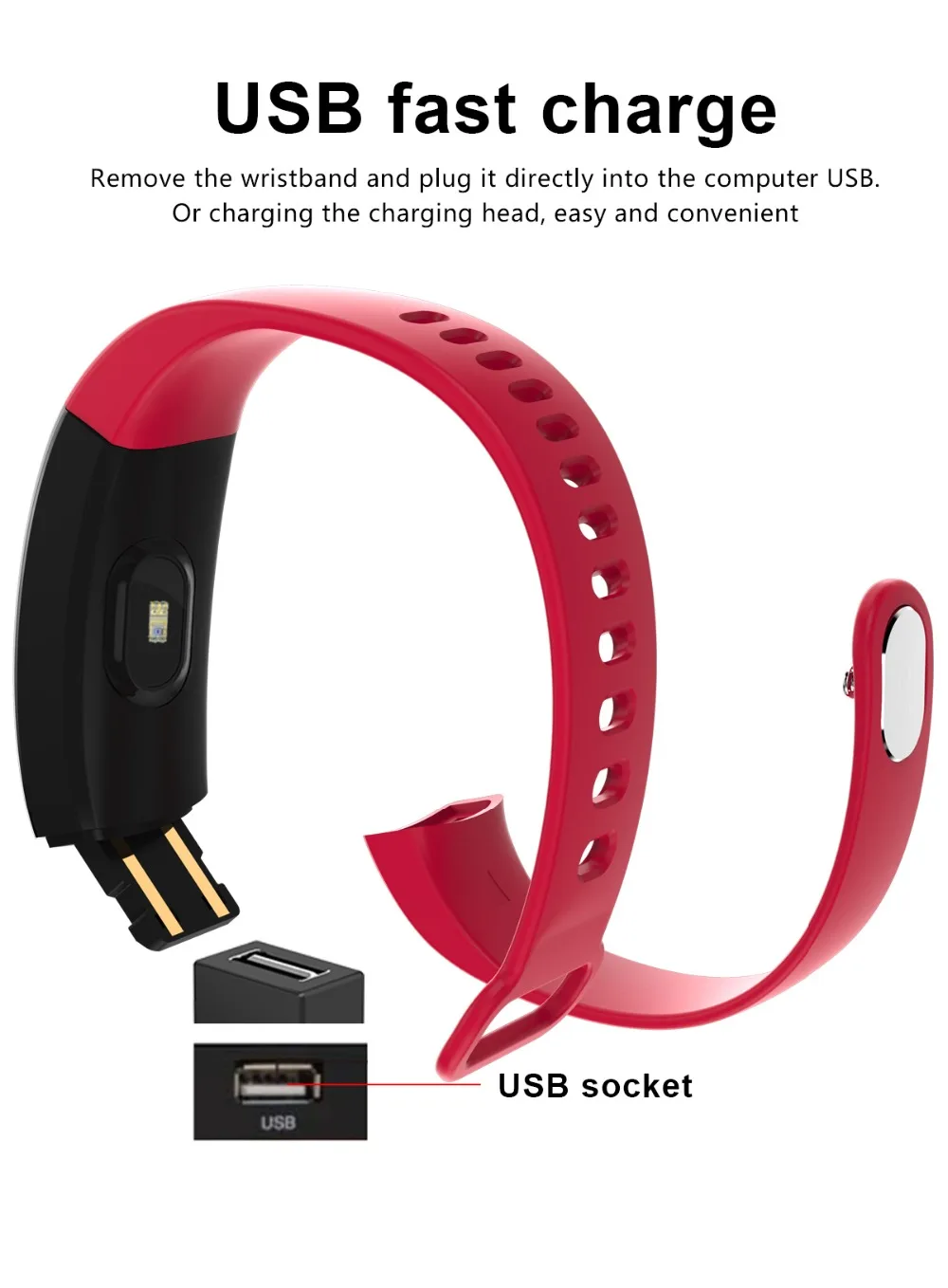 Smart Wristband 2018 Bracelet F64 Smartband gps waterproof sleep monitor Fitness Bracelet Smart Watch Call Alarm For iOS Android  (15)