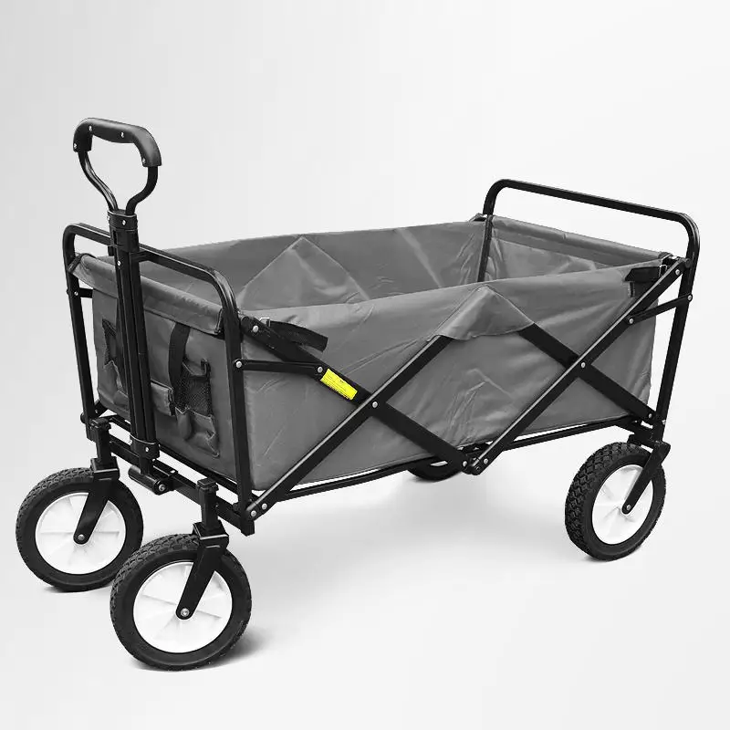 Pastoral Camping Trolley Supermarket Grocery Shopping Trolley Small Pull Shopping Cart Camp Folding Portable Household Cart - Цвет: style4