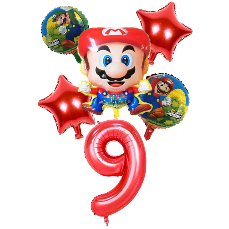 1 шт. 68*44 см Супер Марио воздушный шар вечерние Классические игрушки Марио Bros майларовые фольгированные шары супер герой день рождения шары для украшения - Цвет: 9