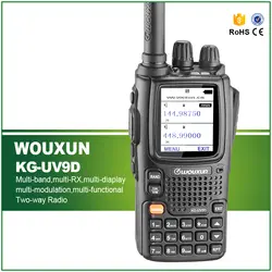 Профессиональный Новые WOUXUN KG-UV9D рация 2000 мАч Батарея 136-174/400-512 TX семь группа RX двухстороннее радио