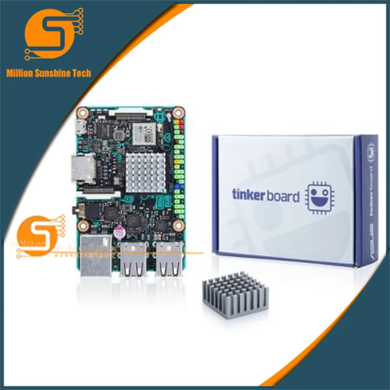 Плата ASUS SBC Tinker RK3288 SoC 1,8 ГГц четырехъядерный процессор, 600 МГц Mali-T764 GPU, 2 Гб LPDDR3 tinkerboard скорость, чем raspberry pi 3