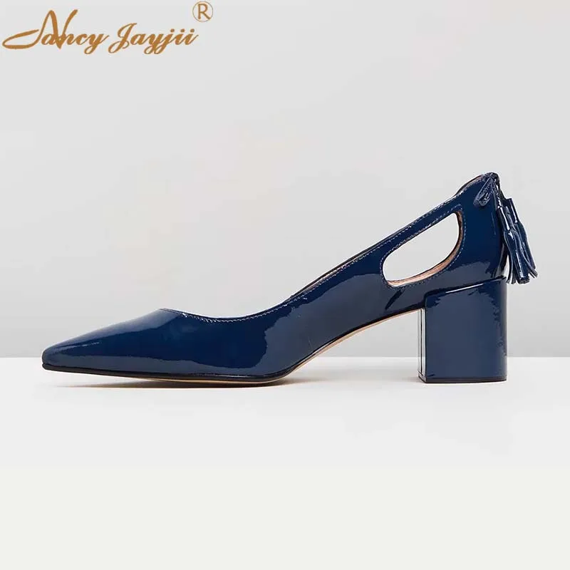 ladies blue pumps