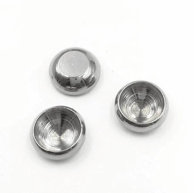 

Stainless Steel Round Cabochon base Stamping Blanks Findings DIY for 3mm 4mm 6mm 8mm Point Back Rhinestone CZ Jewelry Making