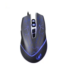 Проводной игровой Мышь USB оптические фонари Мышь геймера 3200 Точек на дюйм с 6 Кнопки справа для ПК, ноутбука, настольного компьютера, компьютерной игры T7