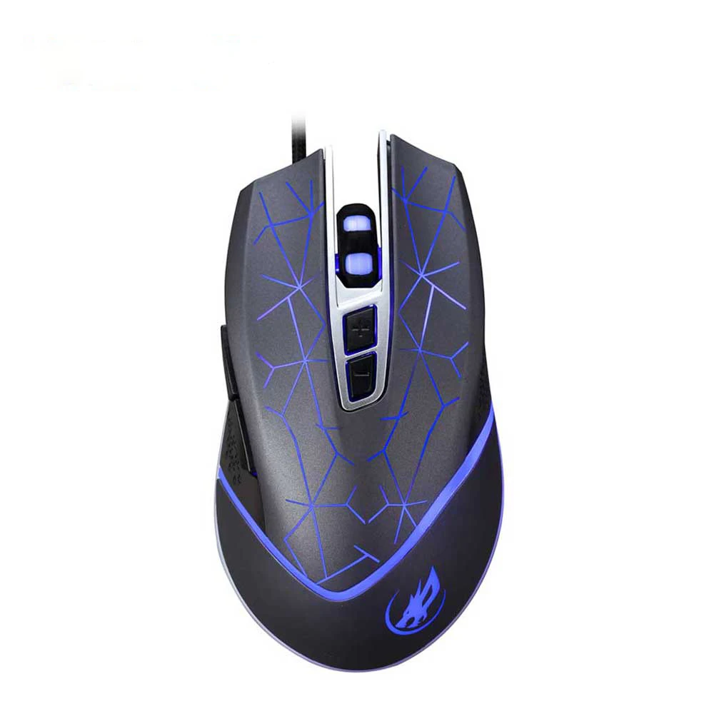 

New Wired Gaming Mouse USB Optical Lights Mouse Gamer 3200 DPI with 6 Button Right For PC Laptop Desktop Computer Game T7