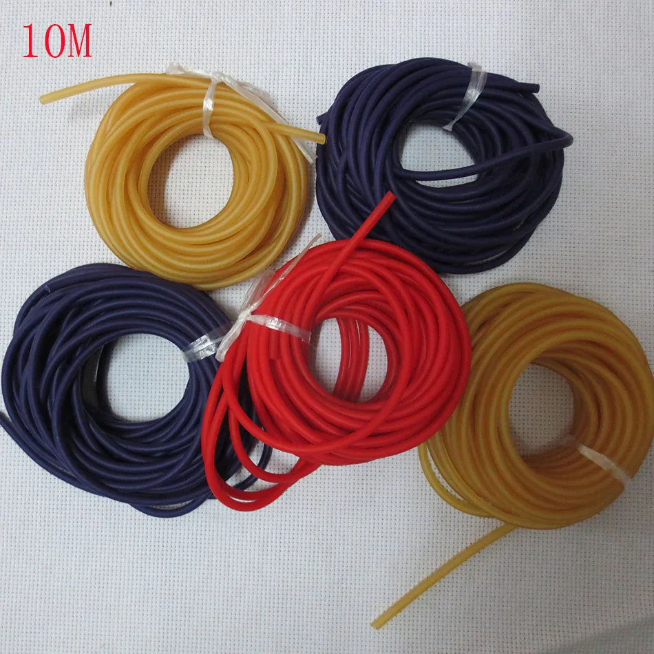 

Shou Fa rubber band 10 meters long Natural Latex Replacement Rubber Band for hungting slingshot Color randomly 1745
