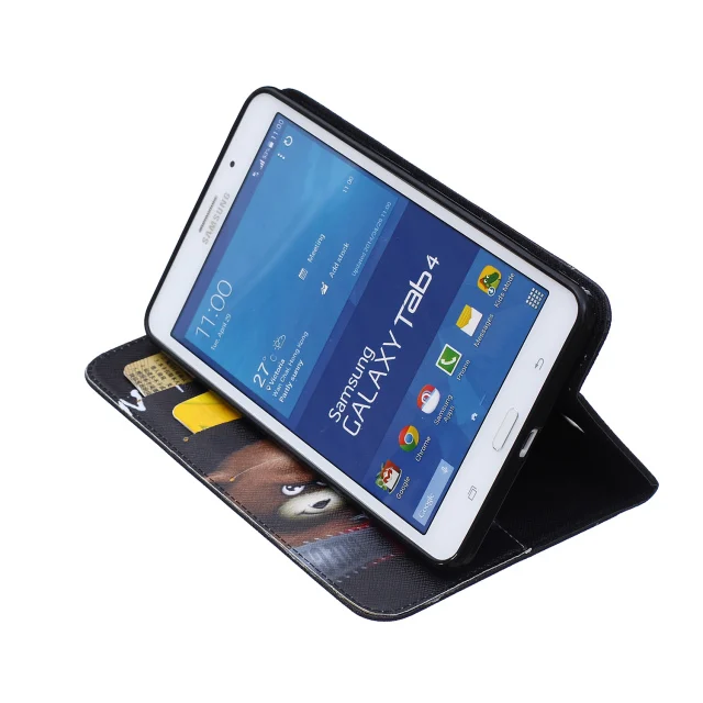 Силиконовый чехол книжка с рисунком совы для Samsung Galaxy Tab 4 7 0 T230 T231 T235 SM T230|Чехлы