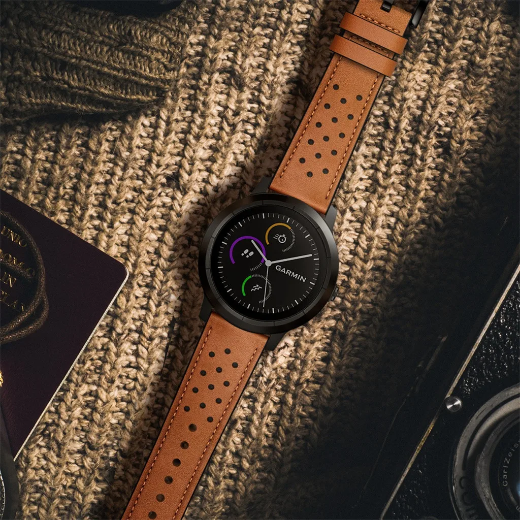 Ремешок для часов Garmin vivoactive Cave стиль кожаный ремешок для наручных часов Замена ремешка для Garmin vivoactive ремешок для часов Q70