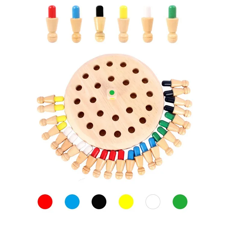 Монтессори детские игрушки детские деревянные памяти развивающие соревноваться шахматы обучения образовательные дошкольного обучения