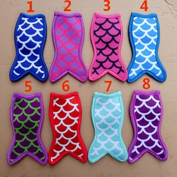 

Mermaid Tail Freezer Ice Pop Sleeves Popsicle Holder wholesale 50 pcs