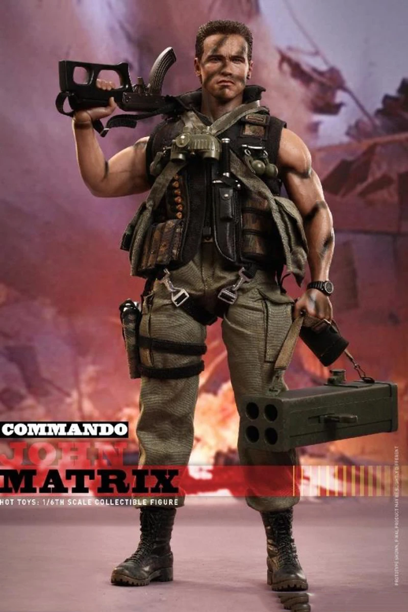 Коллекция 1/6, популярные игрушки MMS276 Commando Devil Commander John Arnold John Matrix, Арнольд Шварценеггер, полный набор, фигурка