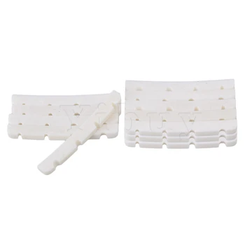 

Yibuy 20pcs 4 String Real Bone Electric Bass Nuts Slotted Guitar Bone Nut White