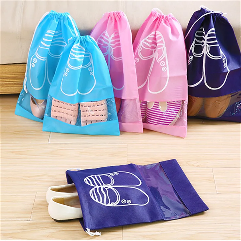 Shoe Dust Covers Travel Pouch Storage Portable Tote Drawstring Bag