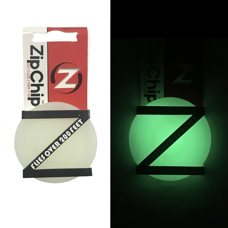 Флуоресцентный ZipChip летающий диск молния чип Фрисби Мини карманный Гибкий Мягкий
