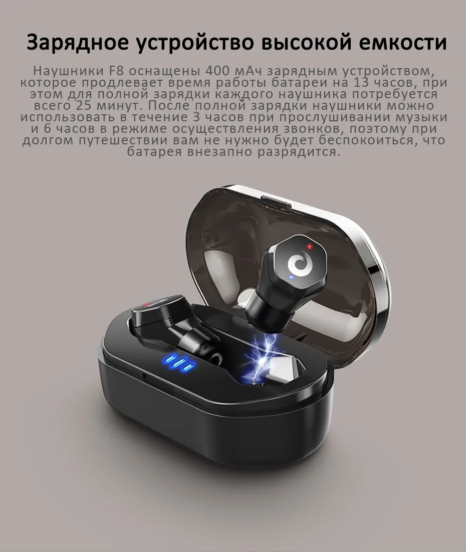 Langsdom IPX7 Bluetooth наушники F8 СПЦ беспроводные наушники спортивные гарнитуры Bluetooth 4.2 стерео сенсорное управление Fone де ouvido Siri наушники для телефона auriculares