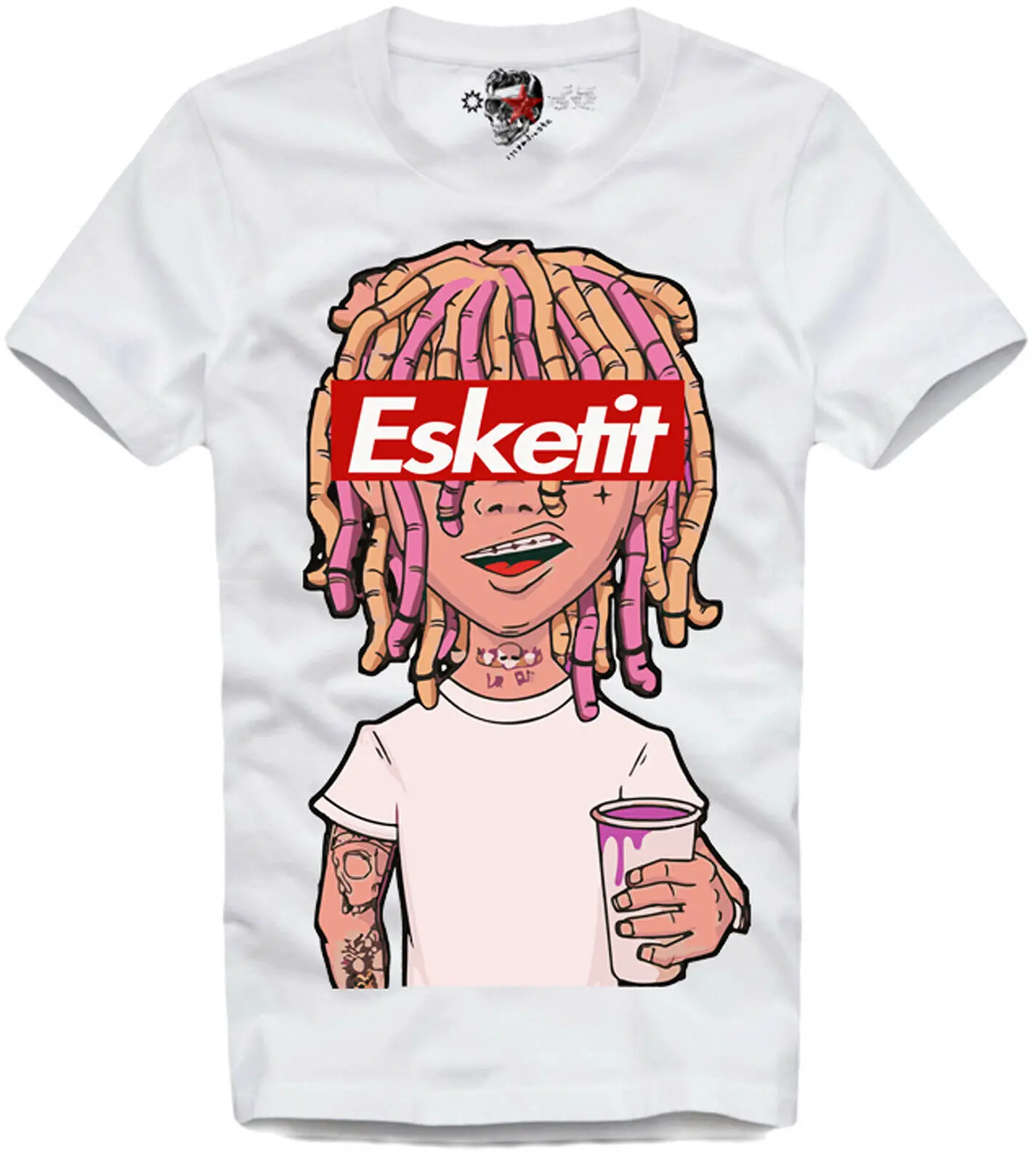 2019 модная футболка Lil Pump Esketit Peep Uzi Yachty Xan Xanax с капюшоном | Мужская одежда