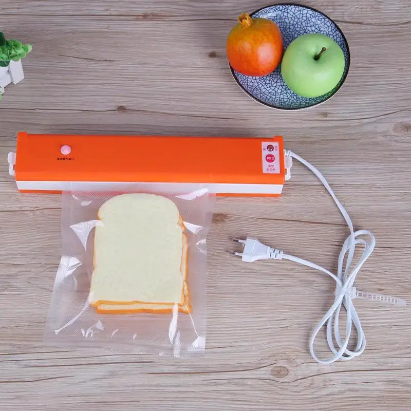 

Alloet Household Food Vacuum Sealer Vacuum Packing Machine Film Container Food Sealer Saver Vacuum Packer Including 8Pcs Bags