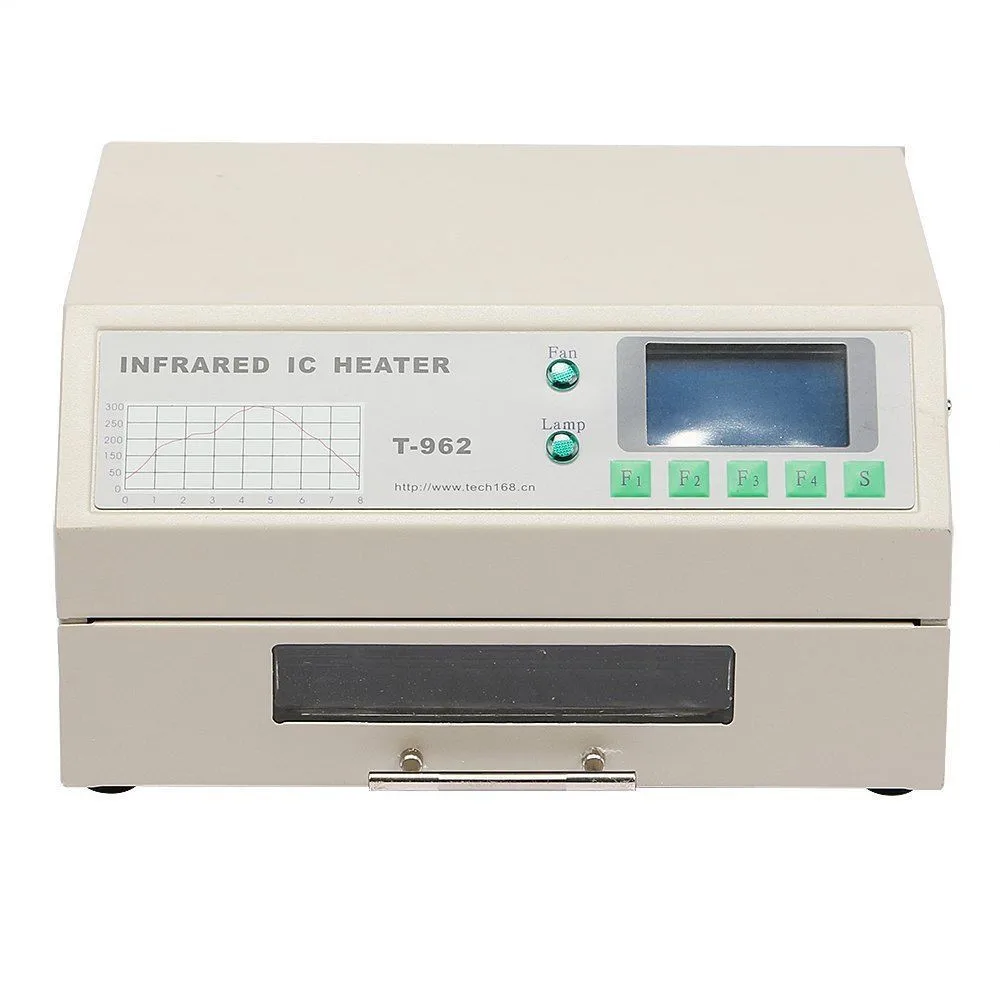 

PUHUI T-962 Infrared IC Heater T962 Desktop Reflow Solder Oven BGA SMD SMT Rework Station T 962 Reflow Wave Oven