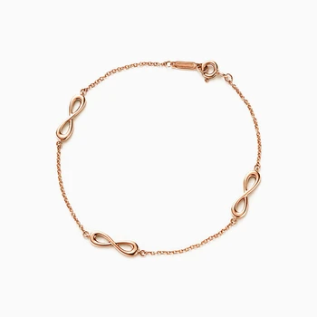 

SHINETUNG Original 100% S925 Sterling Silver Bracelet 8 Font Trendy Bracelet Women Logo Luxury High-End Jewelry