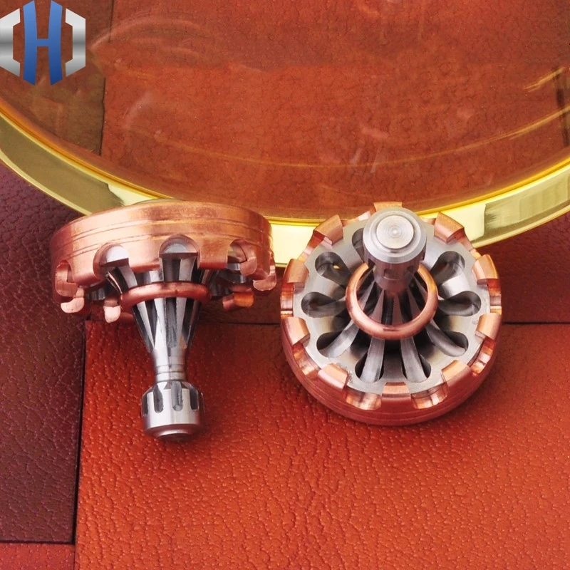  Collection Grade Metal Woven Handkerchief Gyro Red Copper Handcuffs Adult EDC Toys
