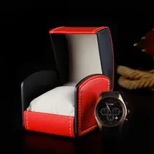 PU дисплей для часов кожаный коробка черный коробки для хранения часов случае Роскошные коробка для браслетов ювелирные подарочные коробки A061