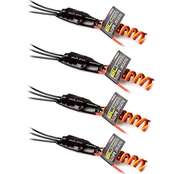 

F16738-4 4 Pcs Emax Blheli Firmware 12A Brushless ESC Speed Controller For QAV250 Quadcopter
