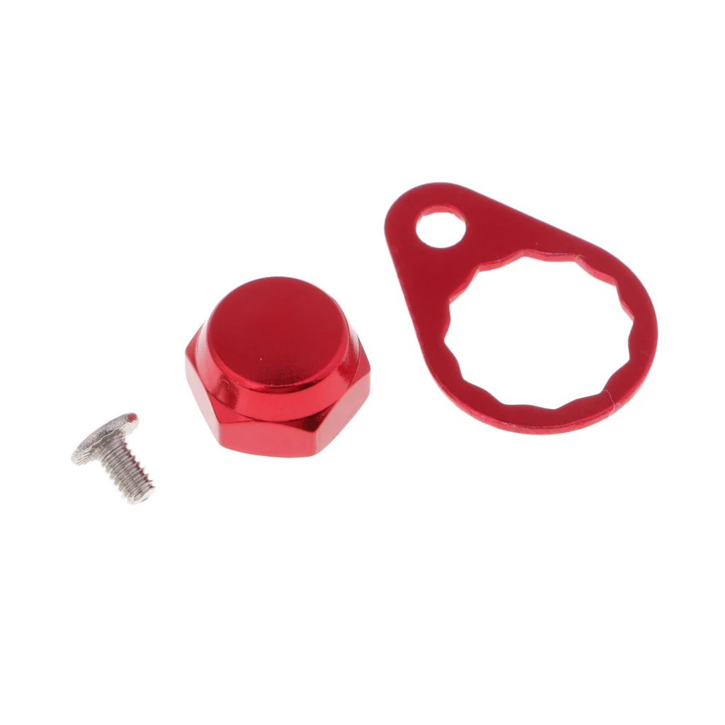 11mm Metal Screw Nut Cap Bearing Cover for Fishing Reel Left/Right Handle Knob Locking Plate DIY Fishing Accessories 5 Colors
