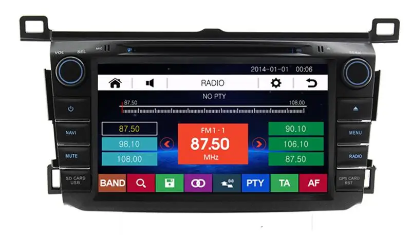 Best 8" in-dash Car DVD player with GPS(optional),audio Radio stereo,USB/SD,AUX,BT/TV,car multimedia headunit for TOYOTA RAV4 2013 1