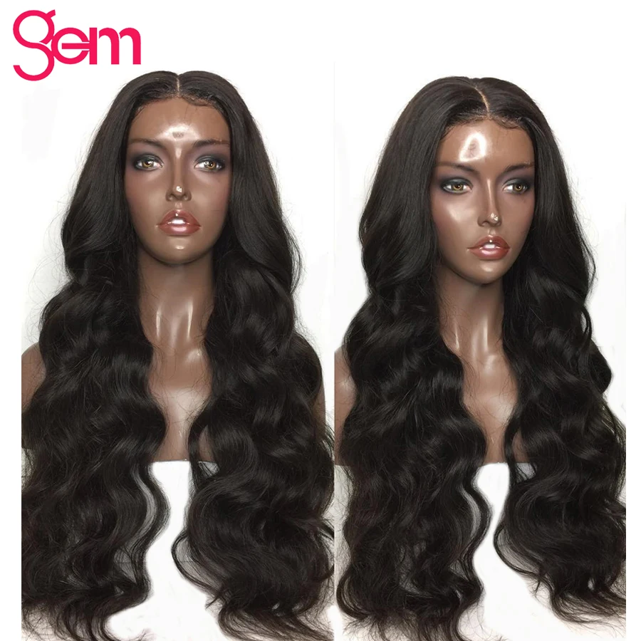 

Body Wave Wig 13x4 Lace Front Human Hair Wigs Pre Plucked For Black Women Brazilian GEM Remy Natural Short Human Hair Wigs