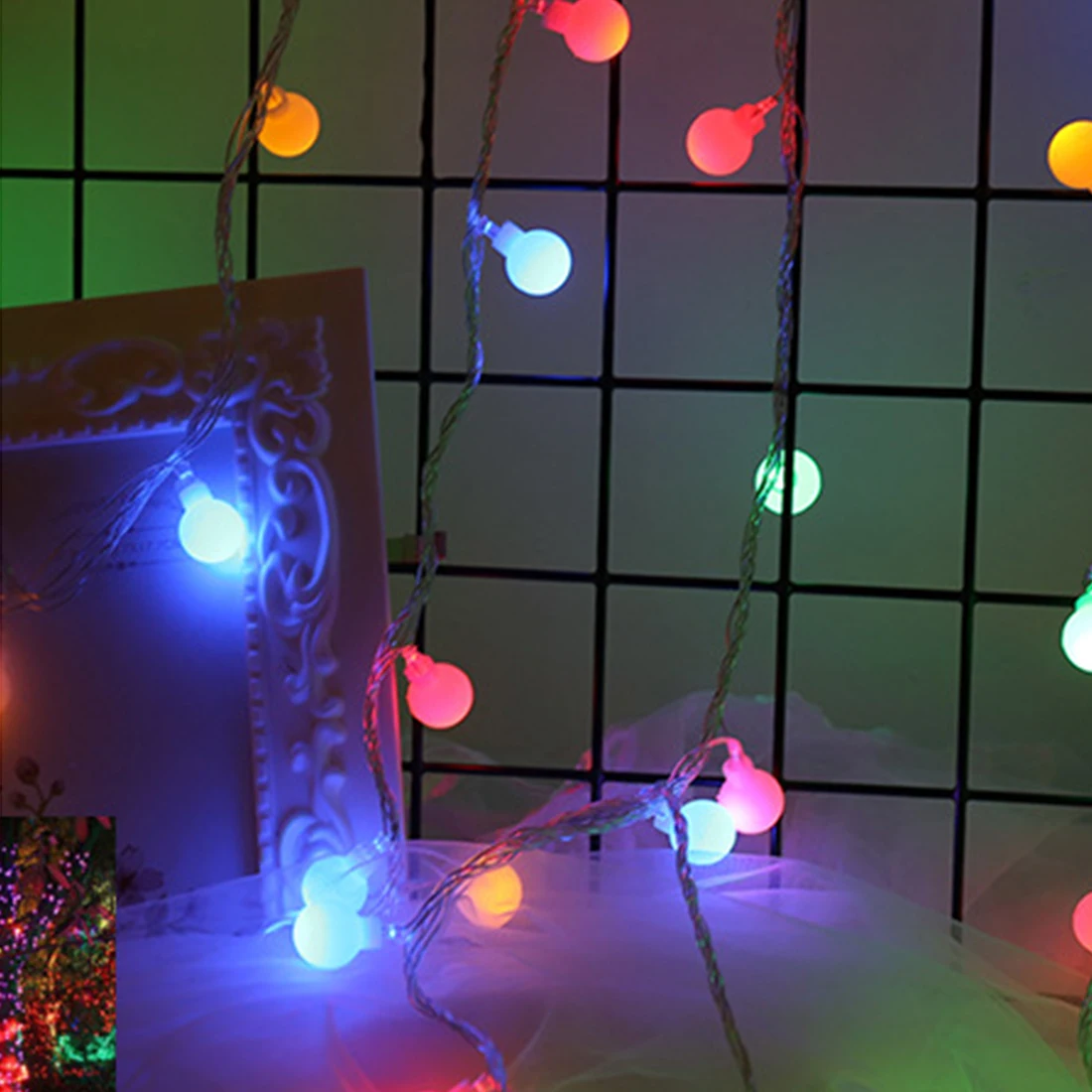 LED String Lights 1.5M 10 LEDs Christmas Lights Outdoor Multicolor