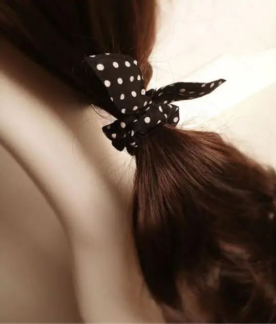 coelho Cabelo Bowknot Dots Stripe Floral Alta