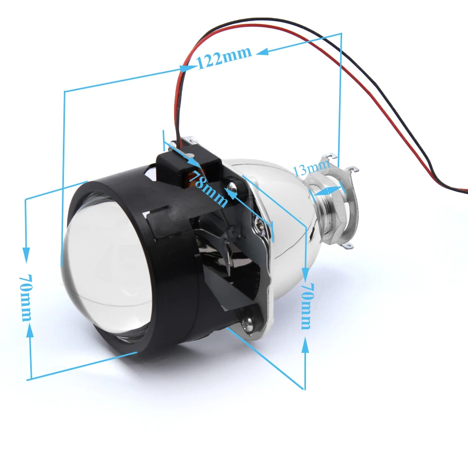 Автомобильный Стайлинг RONAN 2,5 ''Bi-xenon, объектив проектора, автомобильные аксессуары, подходят для фар H1, h4, светодиодная модификация, сделай сам, H7, объектив фары для фокуса
