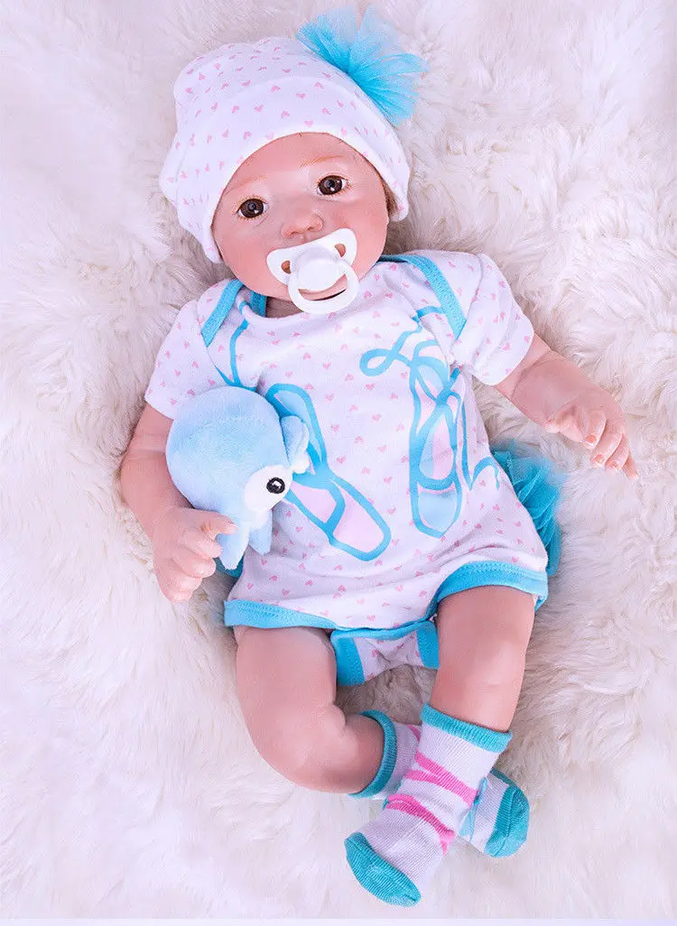 20 ''малыш Reborn Baby Doll реалистичные, из мягкого силикона винил для девочек и мальчиков, для новорожденных, Подарочные игрушки для девочек