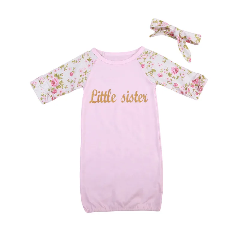 Pudcoco 2 предмета в комплекте детская одежда для новорожденных девочек детские цветочные хлопок Спальные мешки для пеленания Обёрточная