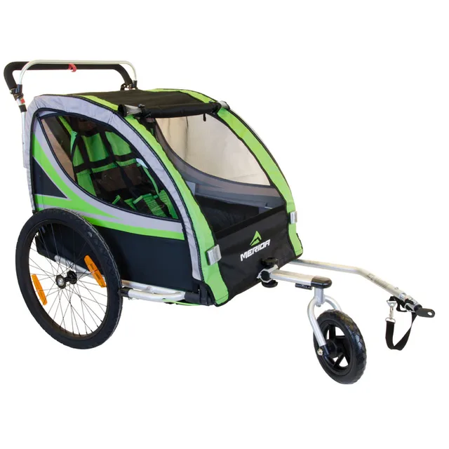 2 In 1 Bike Trailer Toddler Stroller With Double Brake air