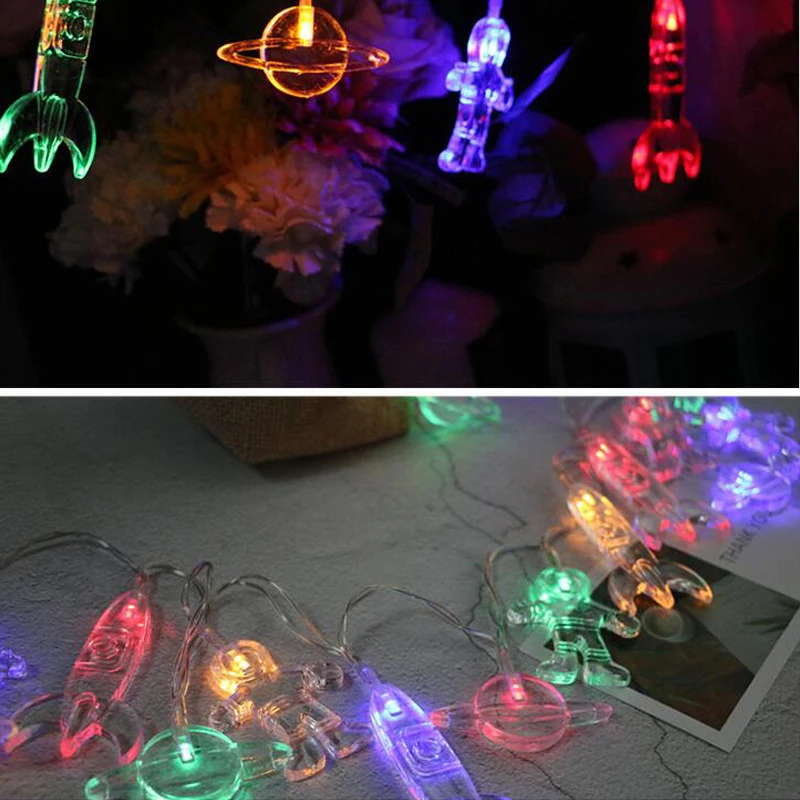  LED Astronaut Light Christmas lights IndoorOutdoor Decorative Love Curtains Lamp For Holiday Wedding Party lighting (8)