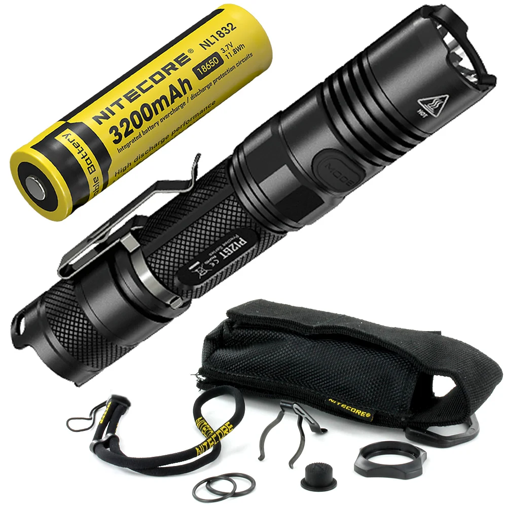 Бесплатная доставка NITECORE P12GT 1000LMs аккумуляторная батарея 18650 CREE XP L HI V3