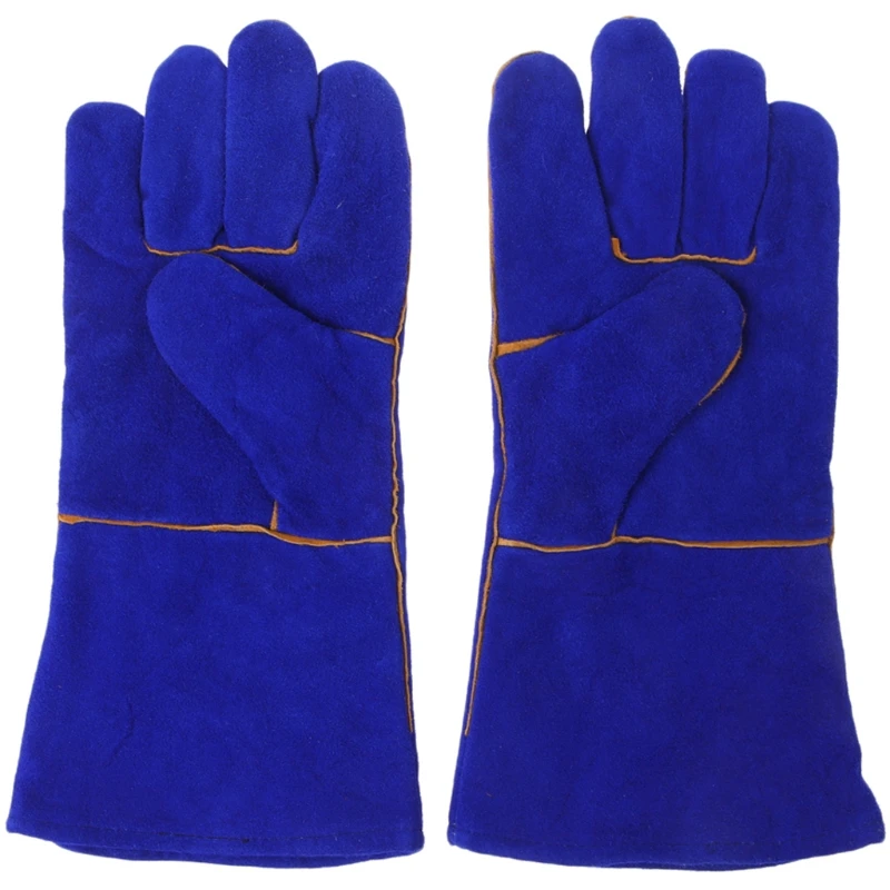 BENGU XL Сварка кожаные перчатки дровяным перчатки высокого Температура защиты сварщик ручной
