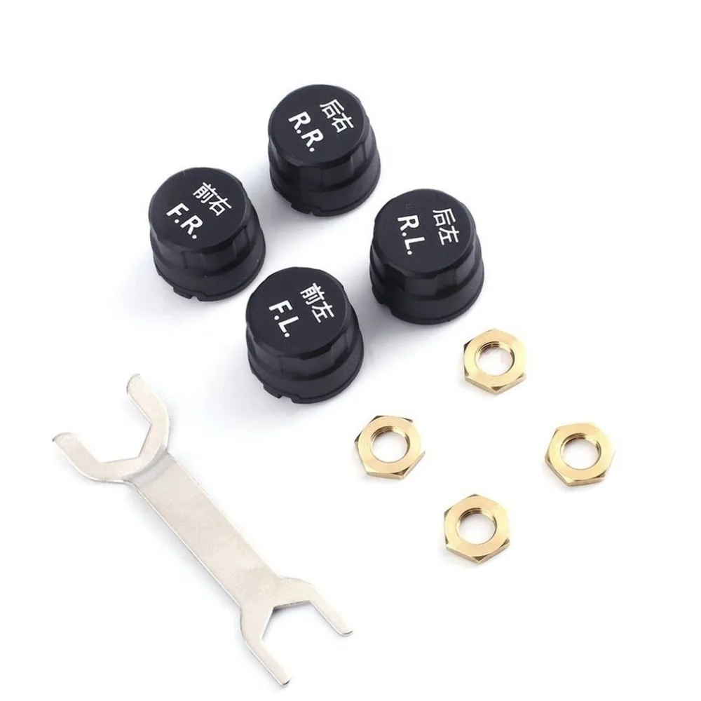 

Car Bluetooth 4.0 TPMS Android IOS Wireless Bluetooth Tire Pressure Monitor System 4 External Sensors durable