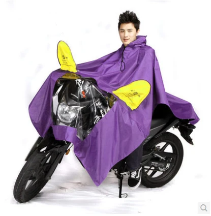 Мода burberry_ для мужчин и женщин s длинные дождевики один мотоцикл пончо женский Электрический велосипед Красный дождевик утепленный плащ - Цвет: Purple Poncho Rainco