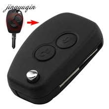 Jingyuqin 10 шт. флип изменение Remote 2 кнопки Оболочки Keyless для Renault Megane modus Espace Kangoo живописные складной ФОБ случае
