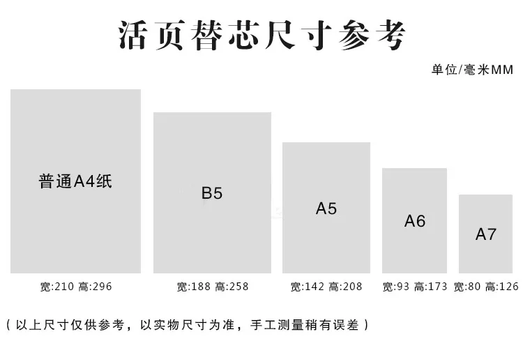 A4/B5/A5/A6/A7 наполнитель бумага для блокнота планировщик кольцо связывающее лист бумаги с линией пустые страницы