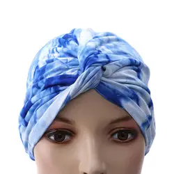 2019 г. Лидер продаж, цветная индийская шляпа, хлопковая муслиновая Кепка для девочек, аксессуары для волос, женские шапки с морщинами