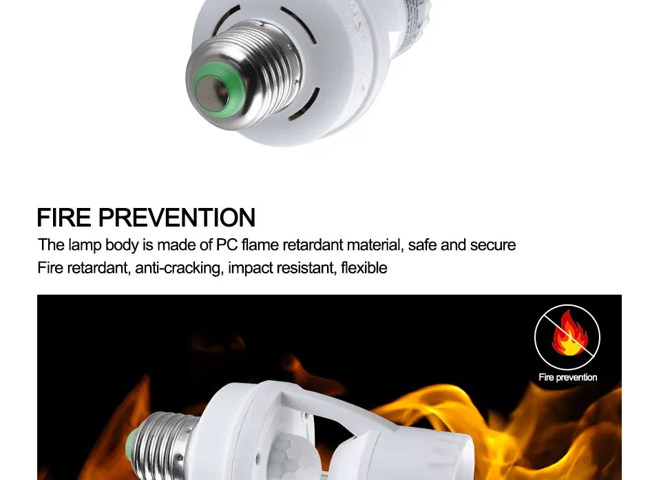 PIR Motion Sensor E27 LED Lamp Base Holder Sensitive Light Control Switch Induction Bulb E27 Socket Fitting Lighting Accessories (8)