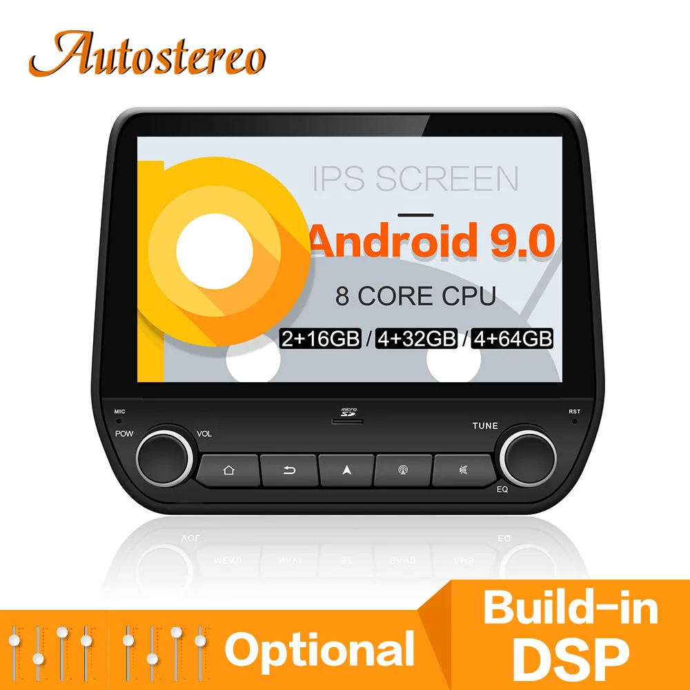 

DSP MAX64GB Android 9 Car NO DVD Player GPS navigation For Ford Ecosport/Fiesta 2018 19 head unit multimedia radio tape recorder