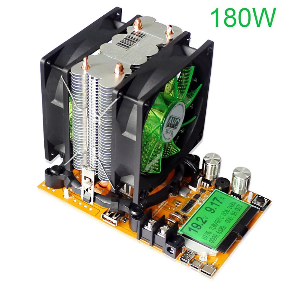

USB Adjustable Constant Current Electronic Load Tester 200V 20A 150W/180W --M25