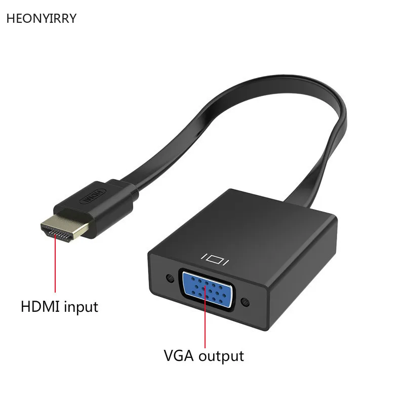 

HDMI to VGA adapter Digital to Analog Video Audio Converter Cable 1080p for Xbox 360 for PS3 PS4 PC Laptop TV Box Projector