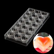 Echt Cozinha Kreative Herz Schokoladenform Polycarbonat Kunststoff Baking Pastry Werkzeuge Umweltfreundliche Neue Küche Zubehör