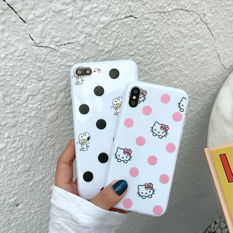 Carcasa для Iphone XS Max Чехлы роскошный мягкий силиконовый чехол Kitty Girl Capa 8 Plus Iphone6 S 6 7 XR X