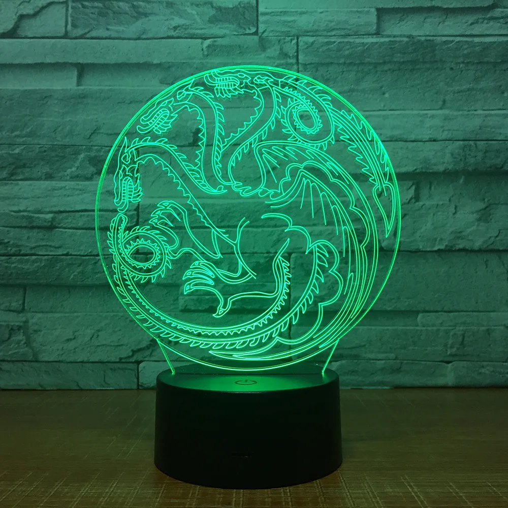 Офисные 3d маленькие ночные светильники новинка Luminaria светодиодные дистанционный